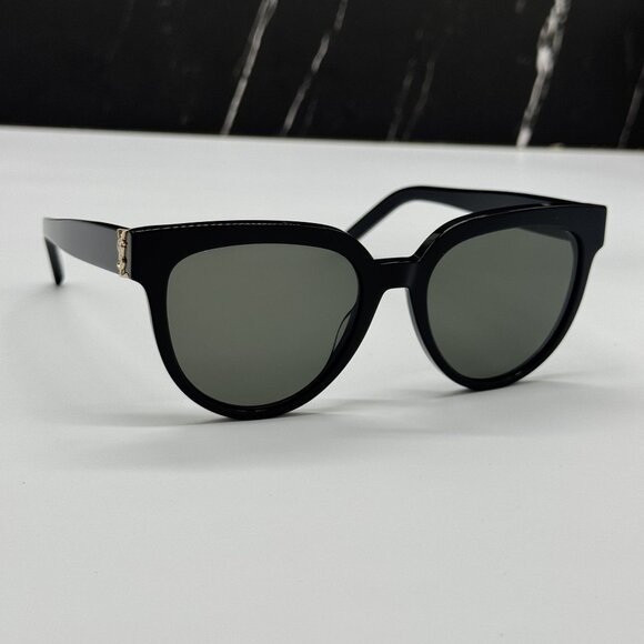 NEW SAINT LAURENT SL M28 003 WOMEN BLACK SUNGLASSES - Picture 1 of 8